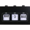 Kalendarz "Flip Flap" w kolorze czarnym - 19,5 x 11 x 6,5 cm