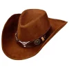 Kapelusz "Cowboy" w kolorze jasnobrązowym