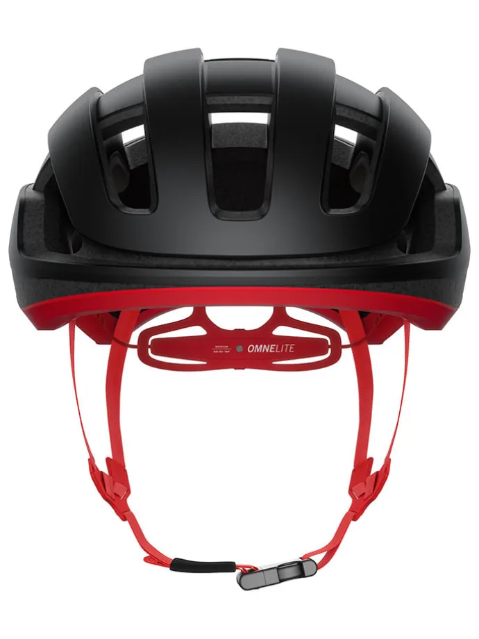 Kask rowerowy "Omne Lite" w kolorze czarno-czerwonym