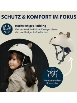 Kask rowerowy w kolorze kremowym