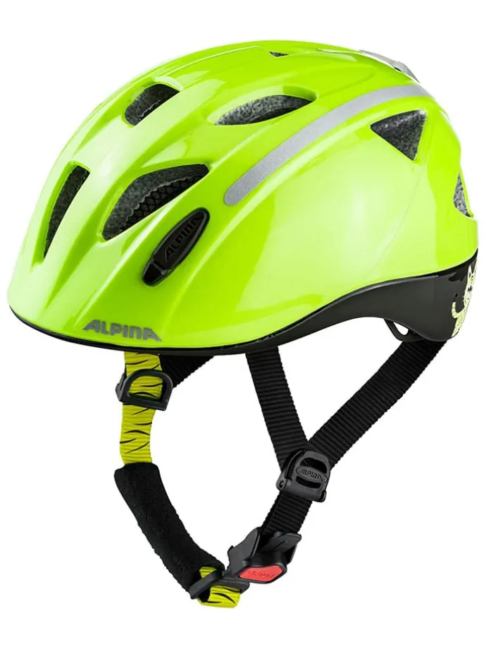 Kask rowerowy "Ximo Flash" w kolorze limonkowym