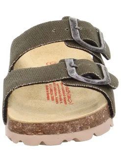 Klapki w kolorze khaki