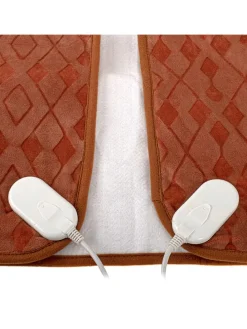 Koc grzewczy "CR 7436" w kolorze jasnobrązowym - 160 x 150 cm