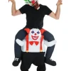 Kombinezon kostiumowy "Carry me freaky clown" w kolorze granatowym ze wzorem