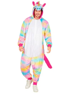 Kombinezon kostiumowy "Unicorn" w kolorze białym ze wzorem