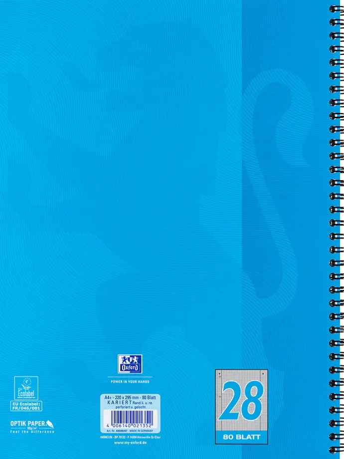 Kołozeszyty (2 szt.) w kolorze niebieskim - A4