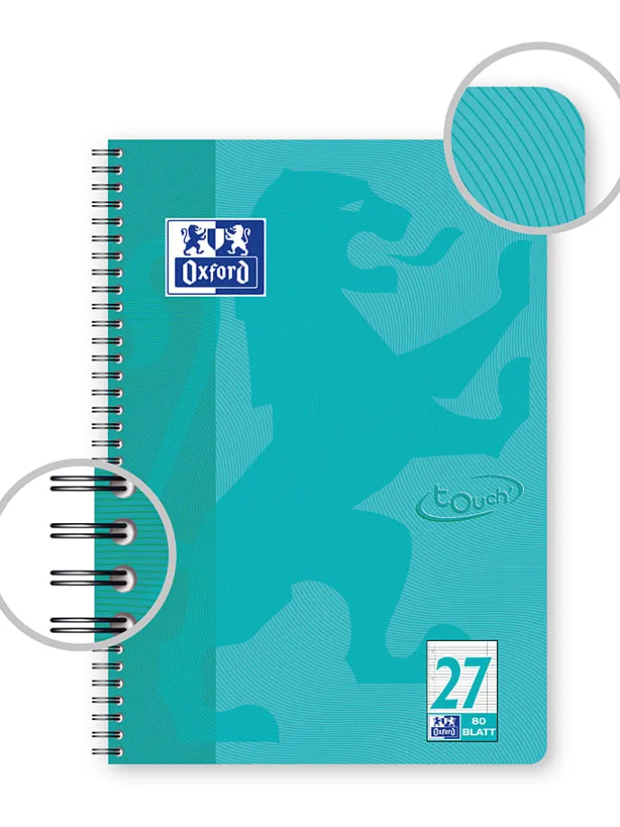 Kołozeszyty (2 szt.) w kolorze turkusowym - A4