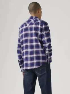 Koszula "Barstow Western" - Standard fit - w kolorze granatowym