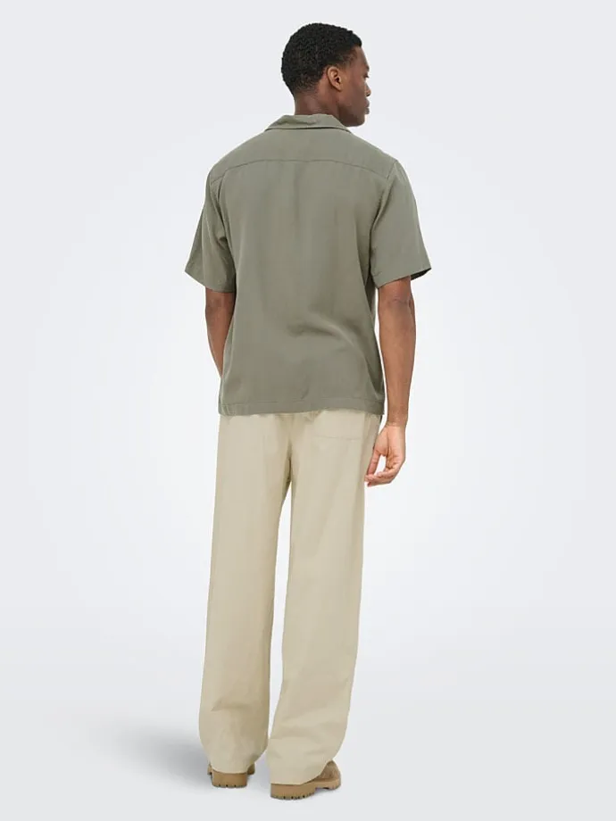 Koszula "Onsperu" - Regular fit - w kolorze zielonym