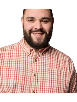 Koszula "Rapid Rivers II" w kolorze czerwono-beżowym