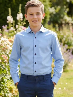Koszula - Super Slim fit - w kolorze niebieskim