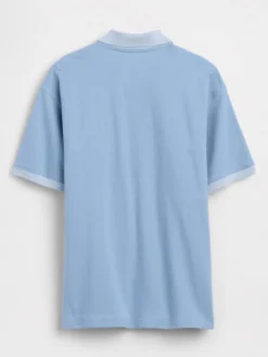 Koszulka polo w kolorze błękitnym