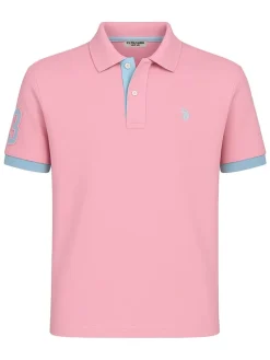 Koszulka polo w kolorze jasnoróżowym