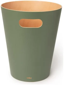 Kosz "Woodrow" w kolorze zielonym na papier - 7,5 l