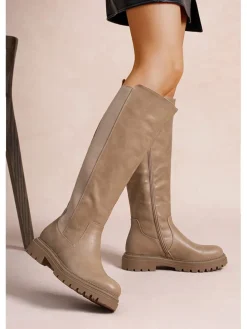 Kozaki w kolorze khaki