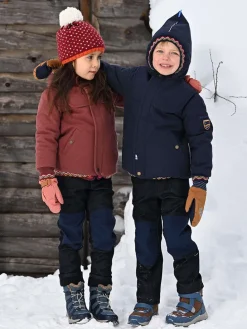 Kozaki zimowe "Huippu" w kolorze granatowym