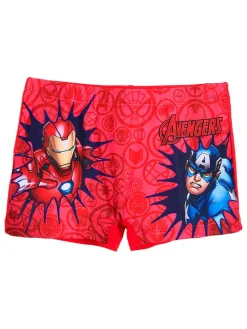 Kąpielówki "Avengers Classic" w kolorze czerwonym ze wzorem