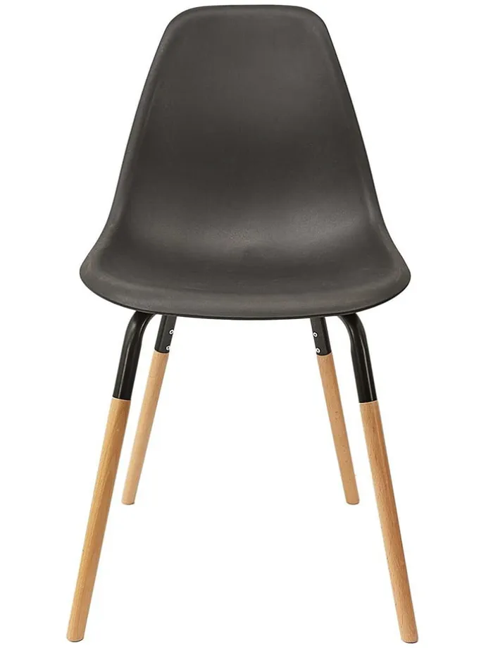 Krzesła (2 szt.) "Scandinave" w kolorze czarnym - 46 x 85 x 56 cm
