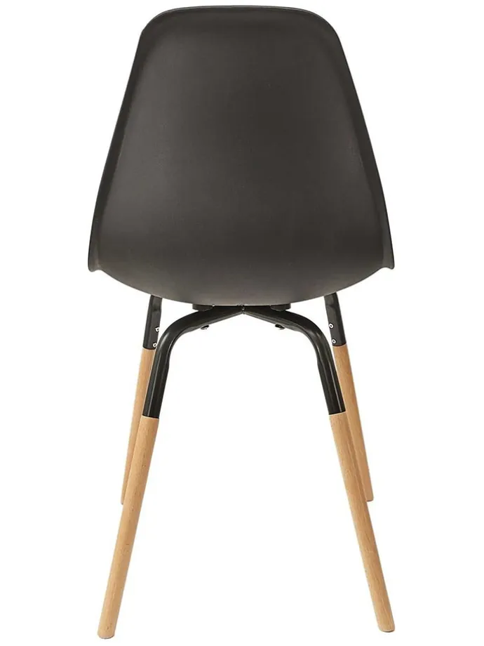 Krzesła (2 szt.) "Scandinave" w kolorze czarnym - 46 x 85 x 56 cm