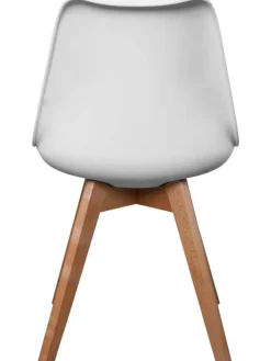 Krzesła (2 szt.) w kolorze białym - 58 x 81,5 x 49 cm
