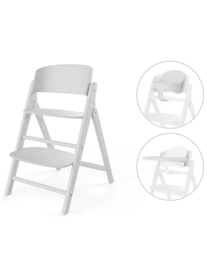 Krzesełko 3w1 "Click&Fold" w kolorze białym do karmienia
