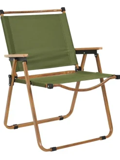 Krzesło ogrodowe w kolorze khaki - 55 x 77 x 63 cm
