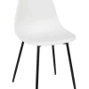 Krzesło w kolorze białym - 50,7 x 84,8 x 45,5 cm