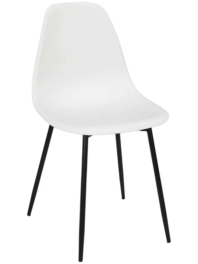 Krzesło w kolorze białym - 50,7 x 84,8 x 45,5 cm
