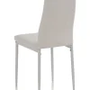 Krzesło w kolorze białym - 41 x 95 x 39 cm