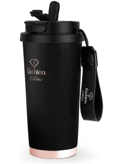 Kubek termiczny w kolorze czarnym - 500 ml