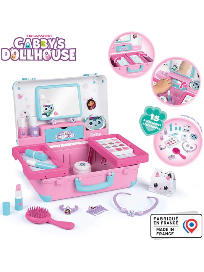 Kuferek kosmetyczny "Gaby's Dollhouse" w kolorze jasnoróżowym - 3+