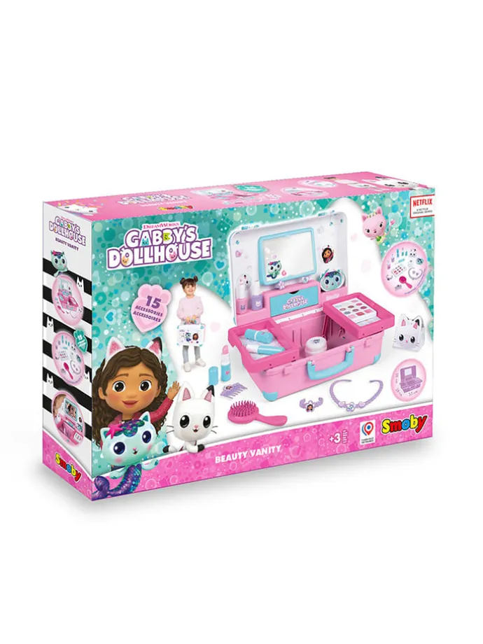 Kuferek kosmetyczny "Gaby's Dollhouse" w kolorze jasnoróżowym - 3+