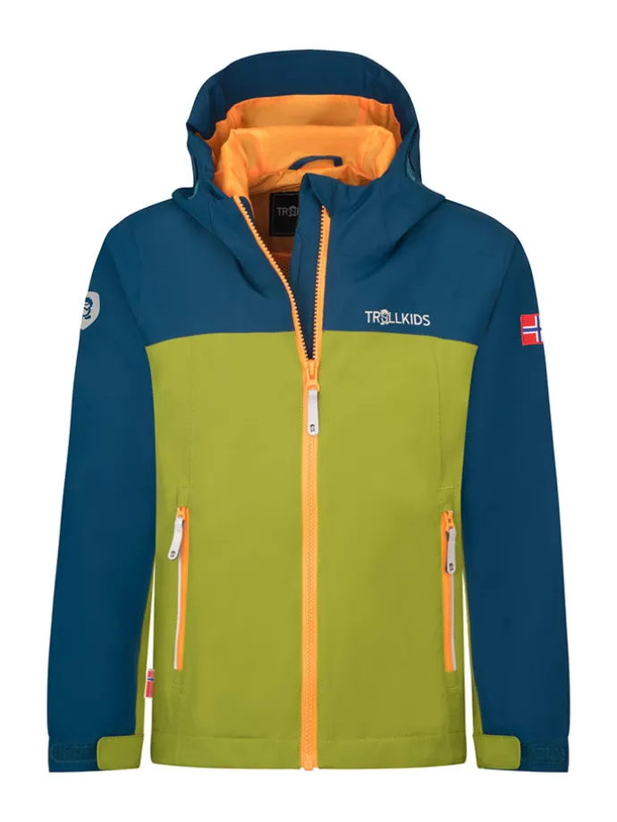 Kurtka funkcyjna "Telemark" w kolorze zielono-niebiesko-pomarańczowym