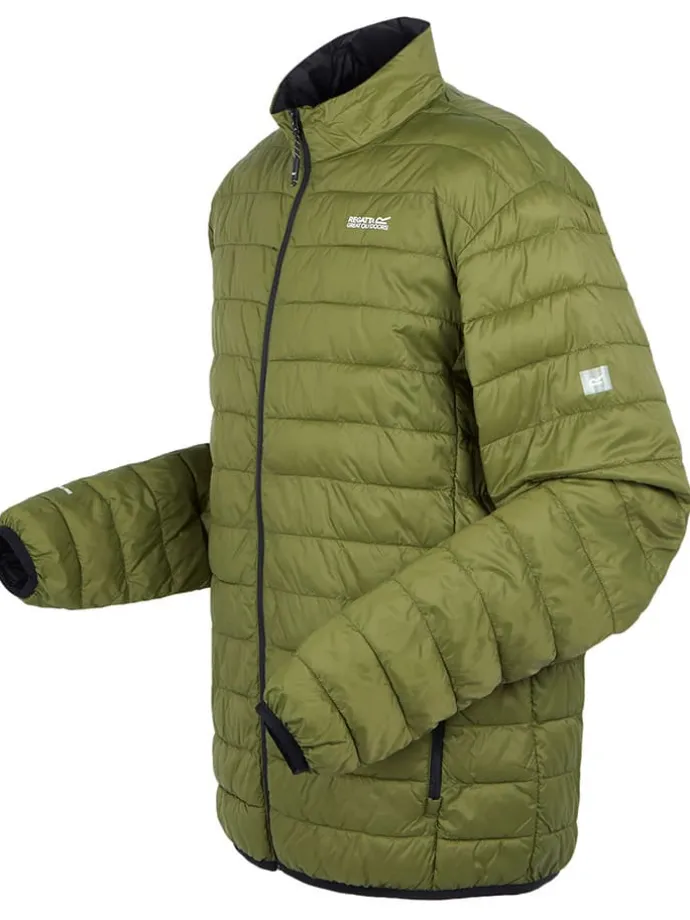 Kurtka pikowana "Hillpack II" w kolorze zielonym