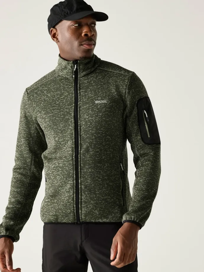 Kurtka polarowa "Newhill" w kolorze khaki