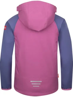 Kurtka softshellowa Zipp-Off "Rondane XT" w kolorze fioletowo-jasnoróżowym