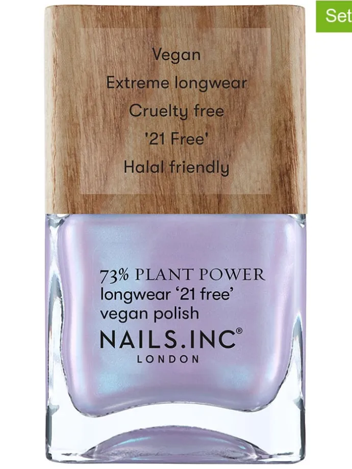 Lakiery do paznokci (2 szt.) "Plant - Eco Glow" - po 14 ml