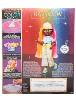 Lalka "Rainbow High Watercolor & Create-Green" - 4+ (produkt niespodzianka)