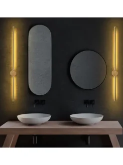 Lampa ścienna LED w kolorze złotym - dł. 91 cm