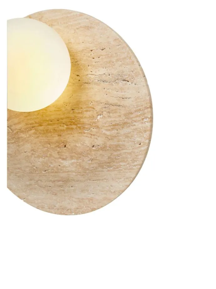 Lampa ścienna w kolorze beżowym - wys. 30 x Ø 10 cm