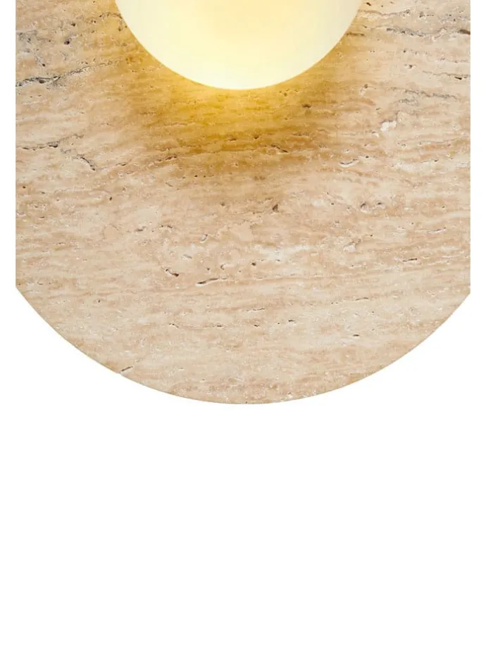 Lampa ścienna w kolorze beżowym - wys. 30 x Ø 10 cm