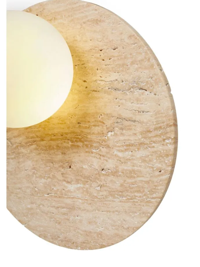 Lampa ścienna w kolorze beżowym - wys. 30 x Ø 10 cm
