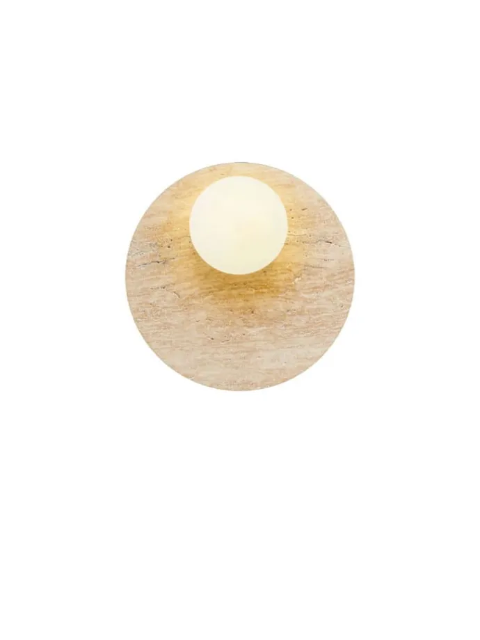 Lampa ścienna w kolorze beżowym - wys. 30 x Ø 10 cm