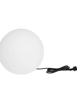 Lampa dekoracyjna LED "Bobby" w kolorze białym - wys. 40 cm