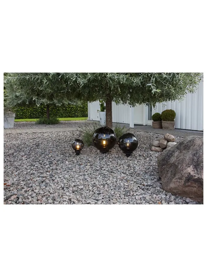 Lampa ogrodowa "Orby" w kolorze czarnym - Ø 30 cm