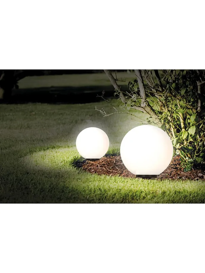 Lampa ogrodowa w kolorze czarno-białym - wys. 63 cm