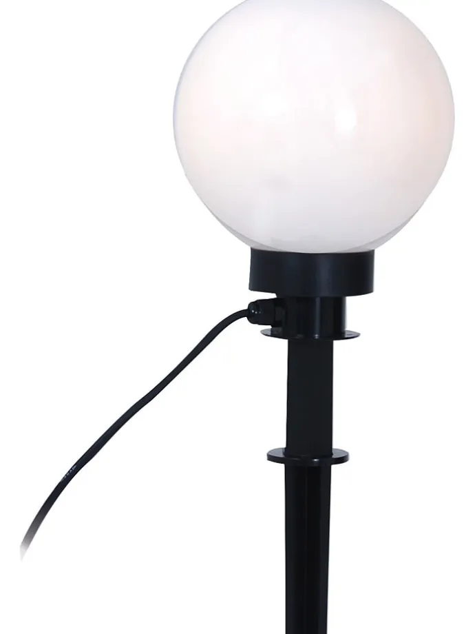Lampa ogrodowa w kolorze czarno-białym - wys. 63 cm