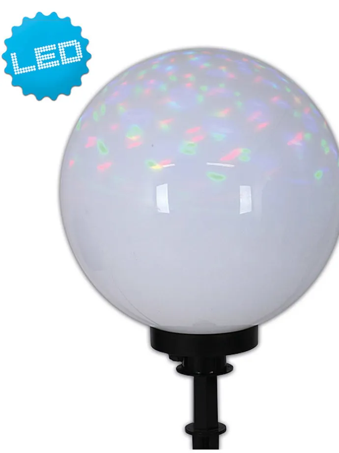 Lampa ogrodowa w kolorze czarno-białym - wys. 63 cm