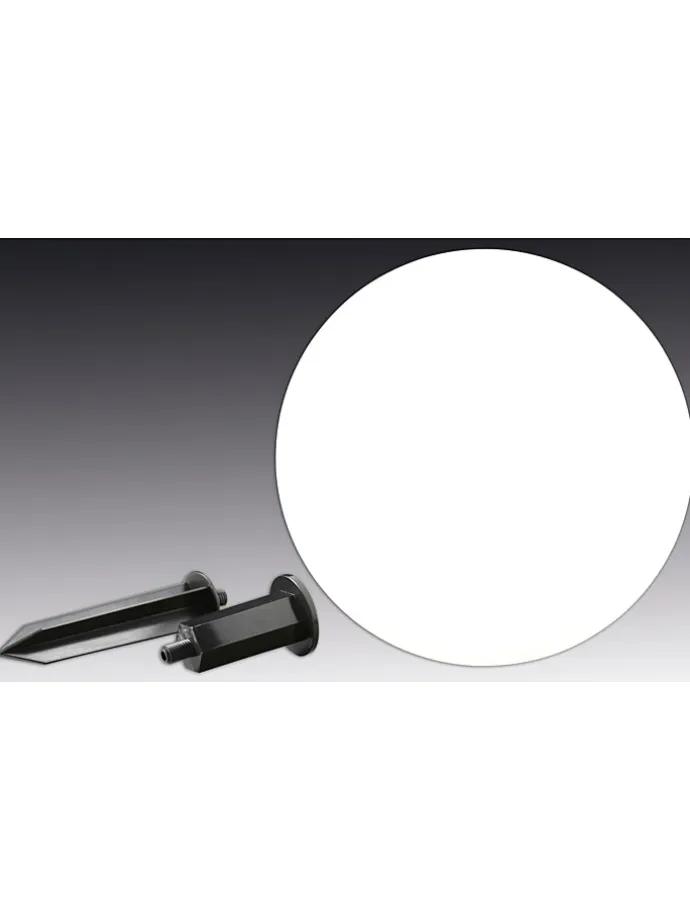 Lampa ogrodowa w kolorze czarno-białym - wys. 63 cm