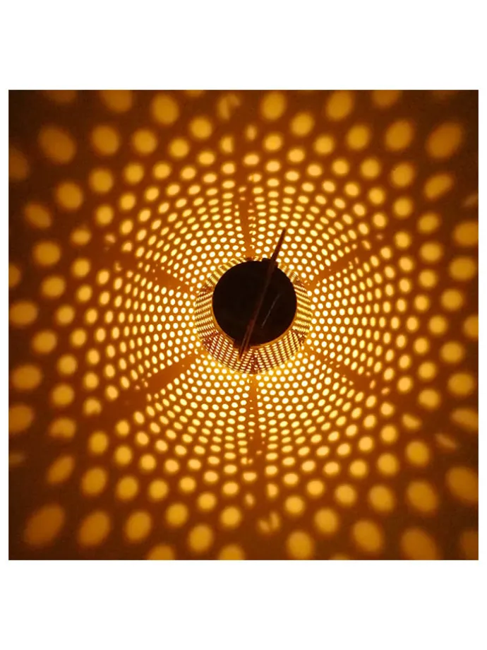 Lampa solarna LED "Doty" w kolorze brązowym - wys. 17 x Ø 13 cm
